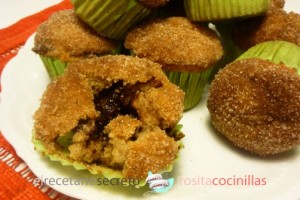 Muffins de canela y nocilla